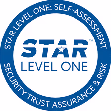 The Security, Trust, Assurance, and Risk (STAR) compliance logo